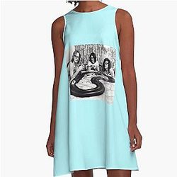Hanson Brothers Toys Slap Shot Classic Long Tank Trending Now A-Line Dress