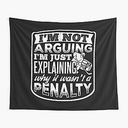 Player shinny slap shot hockey rink Slew-foot Tapestry