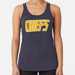 Charlestown Chiefs Ice Hockey Team Logo Racerback Tank Top