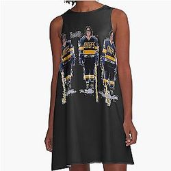 Hanson Brothers Slap Shot Classic T Shirt A Line Dress