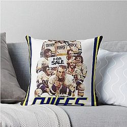 Slap Shot Ice Hockey Classic T-Shirt Throw Pillow