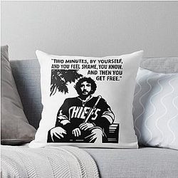 Denis Lemieux Slap Shot Two Minutes of Shame Throw Pillow