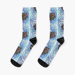 Slap Shot Hockey Art Socks