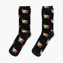 Retro Ice Hockey Slapshot Socks