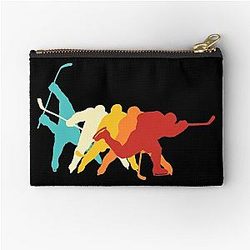 Retro Ice Hockey Slap Shot Zipper Pouch