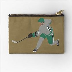 Slap Shot Green Zipper Pouch