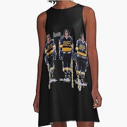 891 Hanson Brothers Slap Shot A-Line Dress