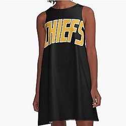 Slap Shot - Charlestown Chiefs - Hanson Brothers - Blue A-Line Dress