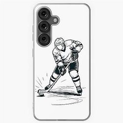Dynamic Ice Hockey Player Slap Shot Samsung Galaxy Soft Case