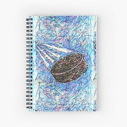 Slap Shot Hockey Art Notebook