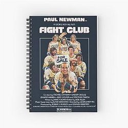 Slap Shot Fight Club Spiral Notebook