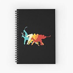 Retro Ice Hockey Slapshot Spiral Notebook