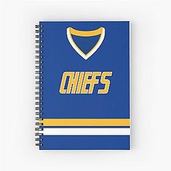 Slap Shot (1977) Charlestown Chiefs Jersey Spiral Notebook