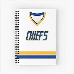 Slap Shot (1977) Charlestown Chiefs Jersey Spiral Notebook