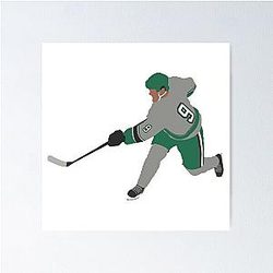 Slap Shot Green Poster