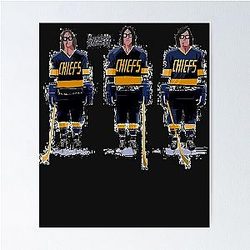 Hanson Brothers Slap Shot Classic T-Shirt Poster