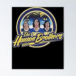 Hanson Brothers Slap Shot Classic T Shirt Poster