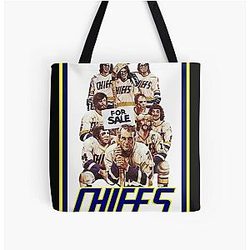 Slap Shot Ice Hockey Classic T-Shirt All Over Print Tote Bag