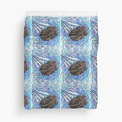 Slap Shot Hockey Duvet Cover