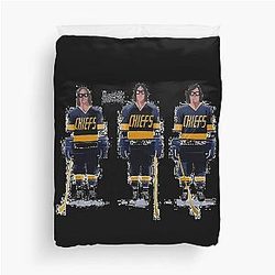 Hanson Brothers Slap Shot Duvet Cover