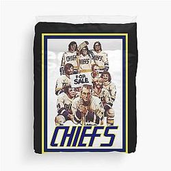 Slap Shot Ice Hockey Classic T-Shirt Duvet Cover