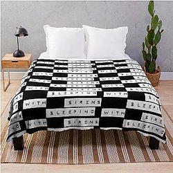 Sleeping with sirens logo t shirt Throw Blanket RB0301