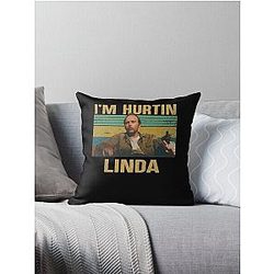 Loose Black Chic Cartoon Men Plus Size Tee Loose, Doyle Hargraves Sling Blade Throw Pillow
