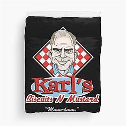 Sling Blade T-ShirtKarl's Biscuits N Mustard Duvet Cover