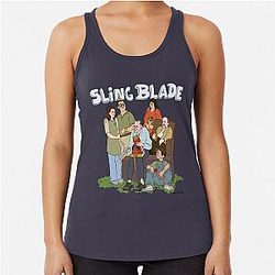 Sling Blade Movie Racerback Tank Top