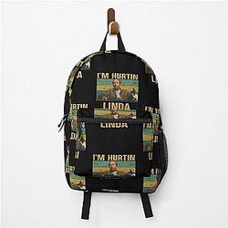 Loose Black Chic Cartoon Men Plus Size Tee Loose, Doyle Hargraves Sling Blade Backpack