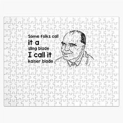 Some Folk Call It A Sling Blade Vintage American Drama Film I Call It A Kaiser Blade Jigsaw Puzzle