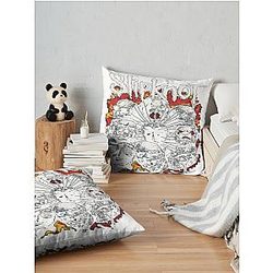 Summer Tour Music Merch Throw Pillow Premium Merch Store