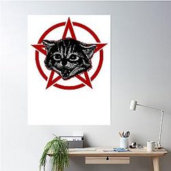 Metal Music Cat Poster Premium Merch Store