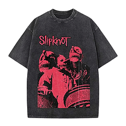 Distressed Band Member DTNK1409 Washed Slipknot T-Shirt