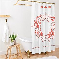 Bad Omens Like A Villain Shower Curtain Premium Merch Store