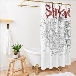 Best Slipknot Band Shower Curtain Premium Merch Store
