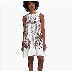 Factory Music World Around A-Line Dress Premium Merch Store