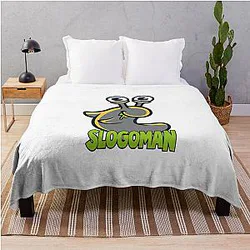 SLOGOMAN SLOGO FUNNY GIFTS BIRTHDAY slogCOOLS Throw Blanket