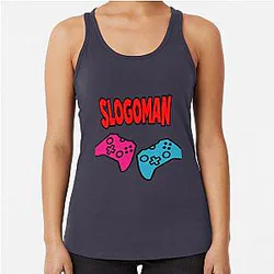 slogoman PS15 slogo coollogo  CRAINER Racerback Tank Top