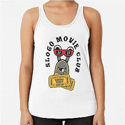 Slogo Merch Slogoman Merch Slogo Movie Club 2 Side 1 Racerback Tank Top