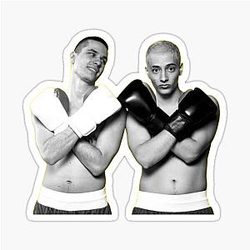 Slushy noob - Martin and Hamzah boxing match Sticker