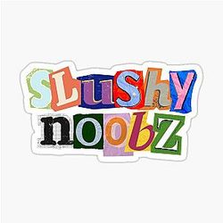 Slushy ransom letters sticker