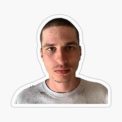 Bald Martin Sticker