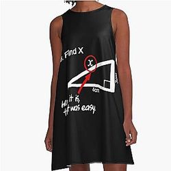 Slushy Martin finds X shirt funny A-Line Dress