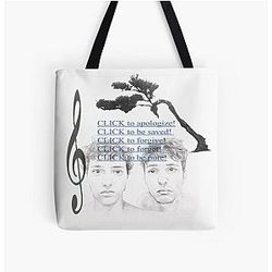 Slushy Noob Click Now Over Print Tote Bag