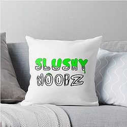 Slimed Slushy Noobz Logo Pillow