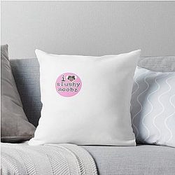 I Heart Slushy Noob Sticker Throw Pillow