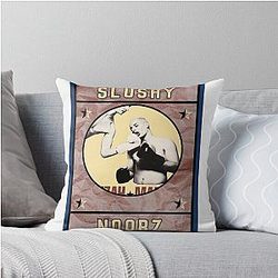 Slushy Hamzah Fight Poster Vintage Throw Pillow