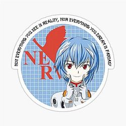 Rei Ayanami smile sticker