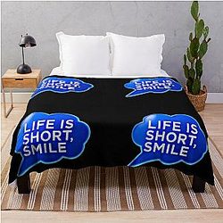 Life is Short Throw Blanket